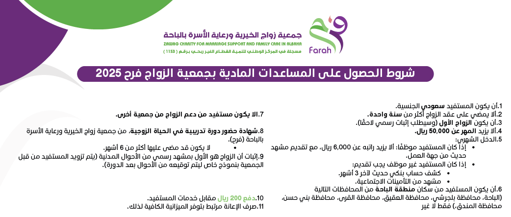 جمعية زواج الخيرية ورعاية الاسرة بالباحه فرح